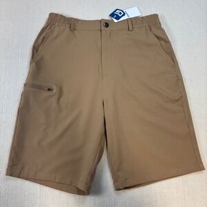 Gradual Mens Khaki Golf Shorts Size Large 9 Inch Inseam Stretch Hiking Tan NWT